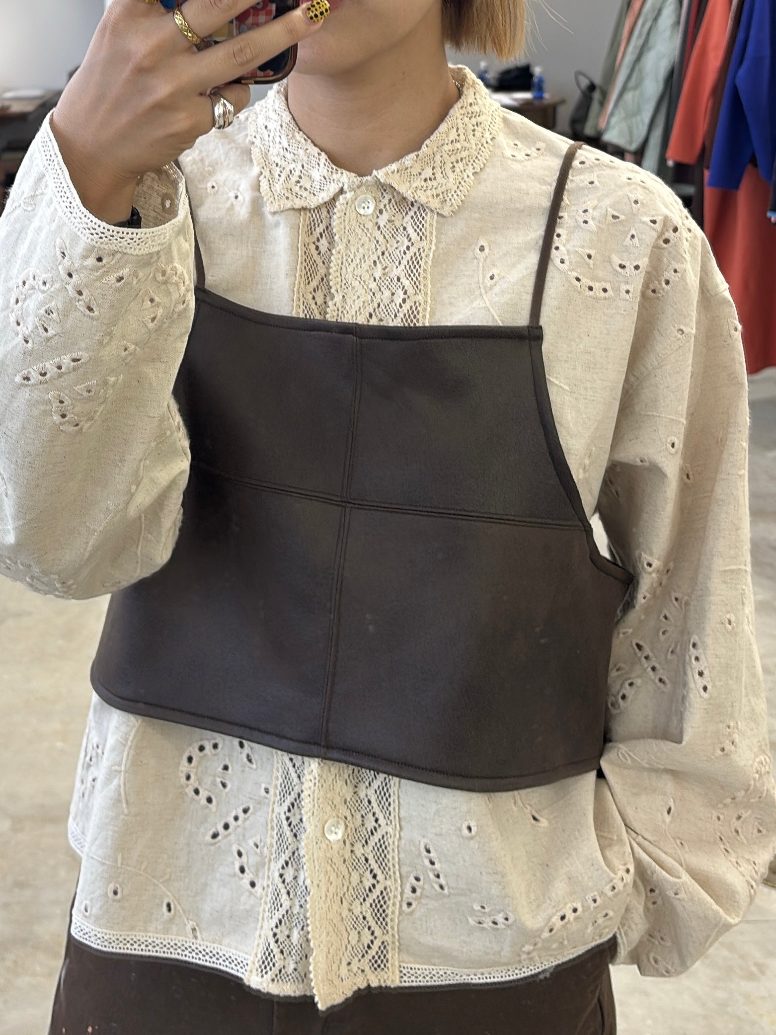 【予約⚡︎販売】モッチモチダンボール箔プリントビスチェ／8651702／LE MÉLANGE／2026 AW #2