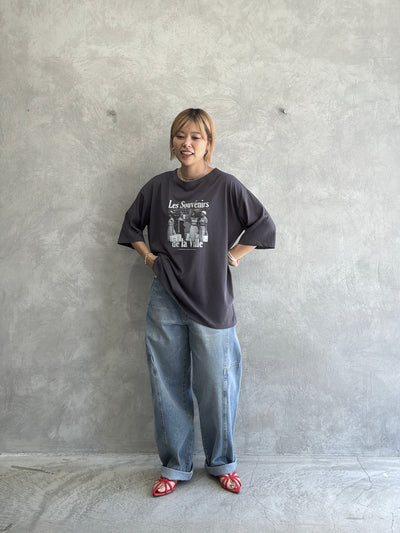 受付終了【予約販売】Les Souvenirs シアー天竺Tシャツ／ING
