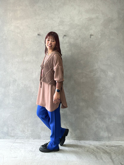 ケーブルラインニットジョガーパンツ／CYAN tokyo