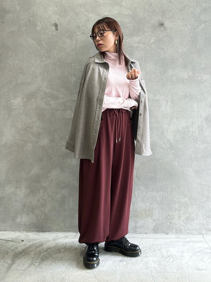 スタンドネックあったかロンT／ANNA  KERRY