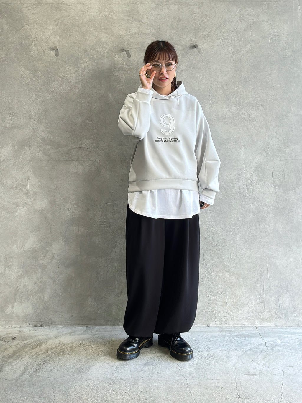 2way（ビル＆ロゴ）プリントカットソー／Dignite collier