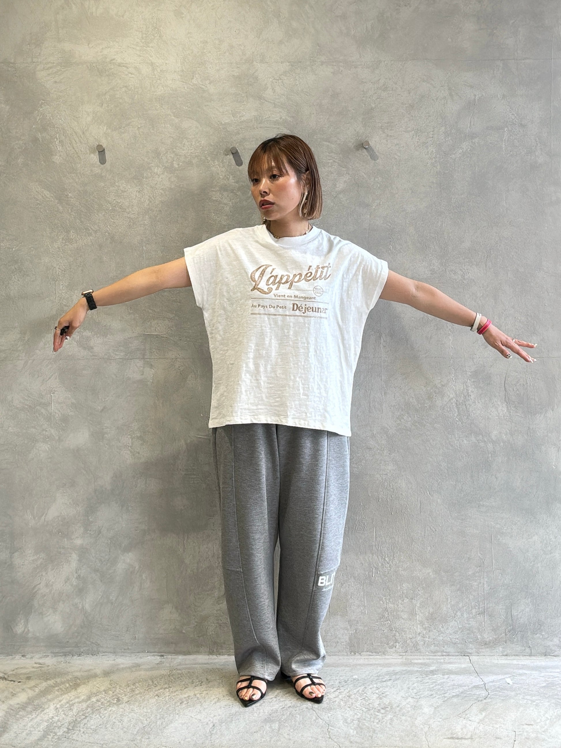 【予約販売】LappetitゆるフレンチスラブTシャツ／ING