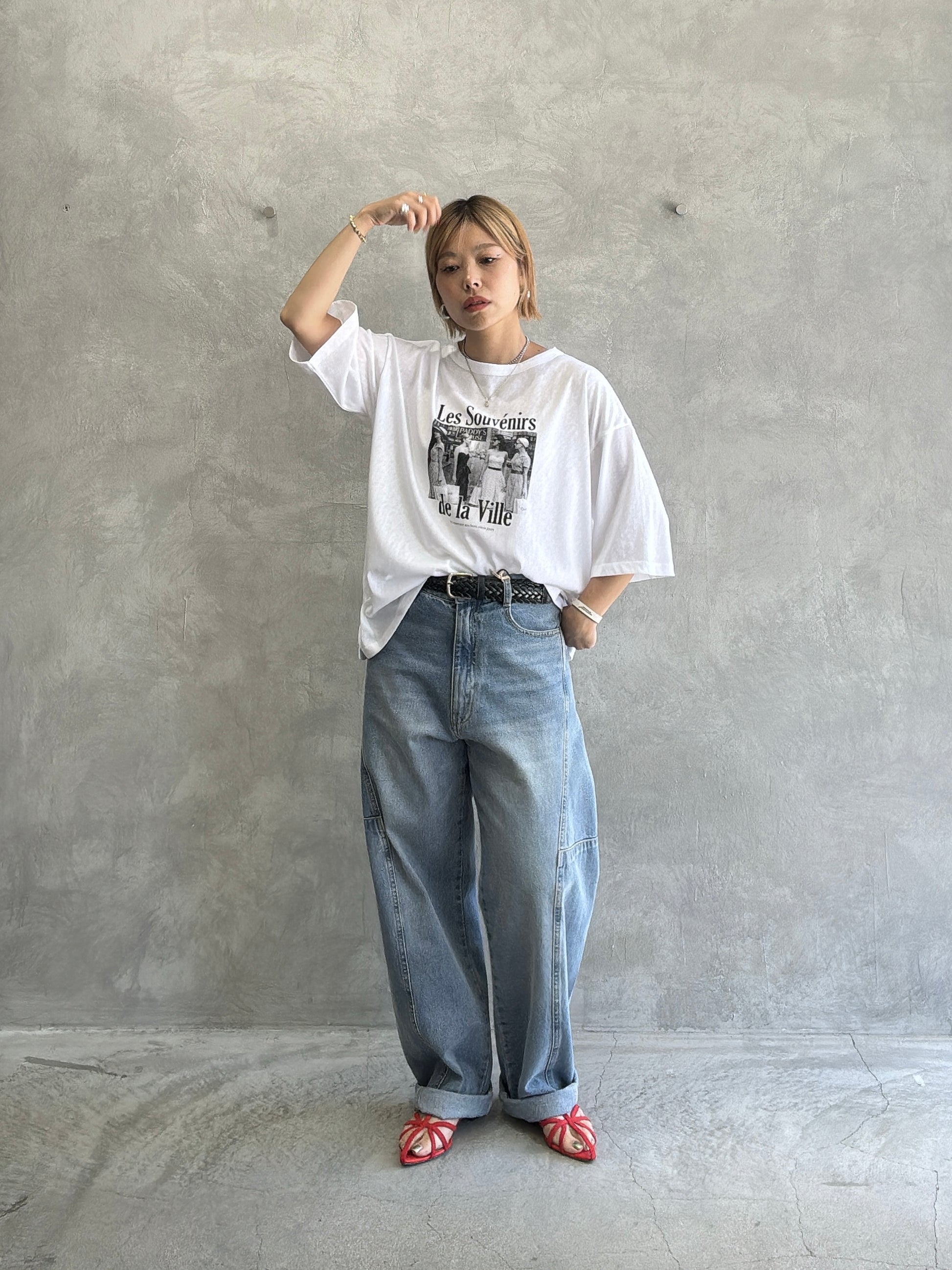 【予約販売】Les Souvenirs シアー天竺Tシャツ／ING