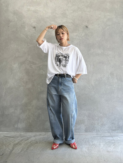 受付終了【予約販売】Les Souvenirs シアー天竺Tシャツ／ING