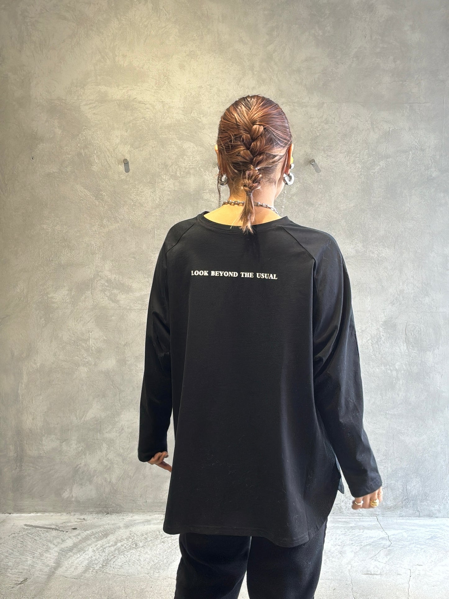 2way（ビル＆ロゴ）プリントカットソー／Dignite collier