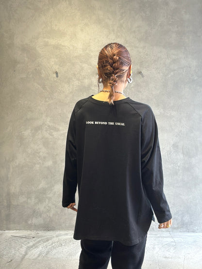 2way（ビル＆ロゴ）プリントカットソー／Dignite collier