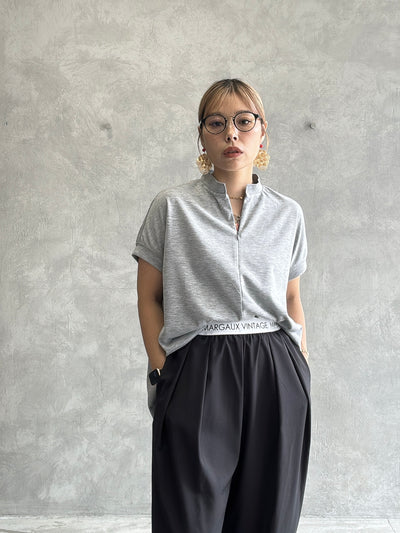 フロントジップカットソー／MG CT-26104-A／MARGAUX VINTAGE／2026 AW＃1