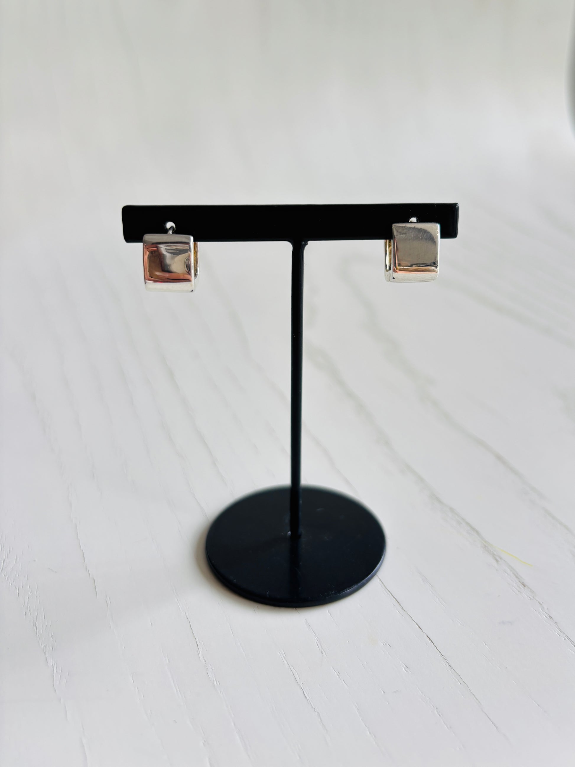 スクエアピアス／silver925