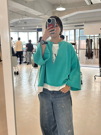 【予約⚡︎販売】裏毛スキッパーPO／MG CT - 27025 - S／MARGAUX VINTAGE／2027 PRE SPRING COLLECTION