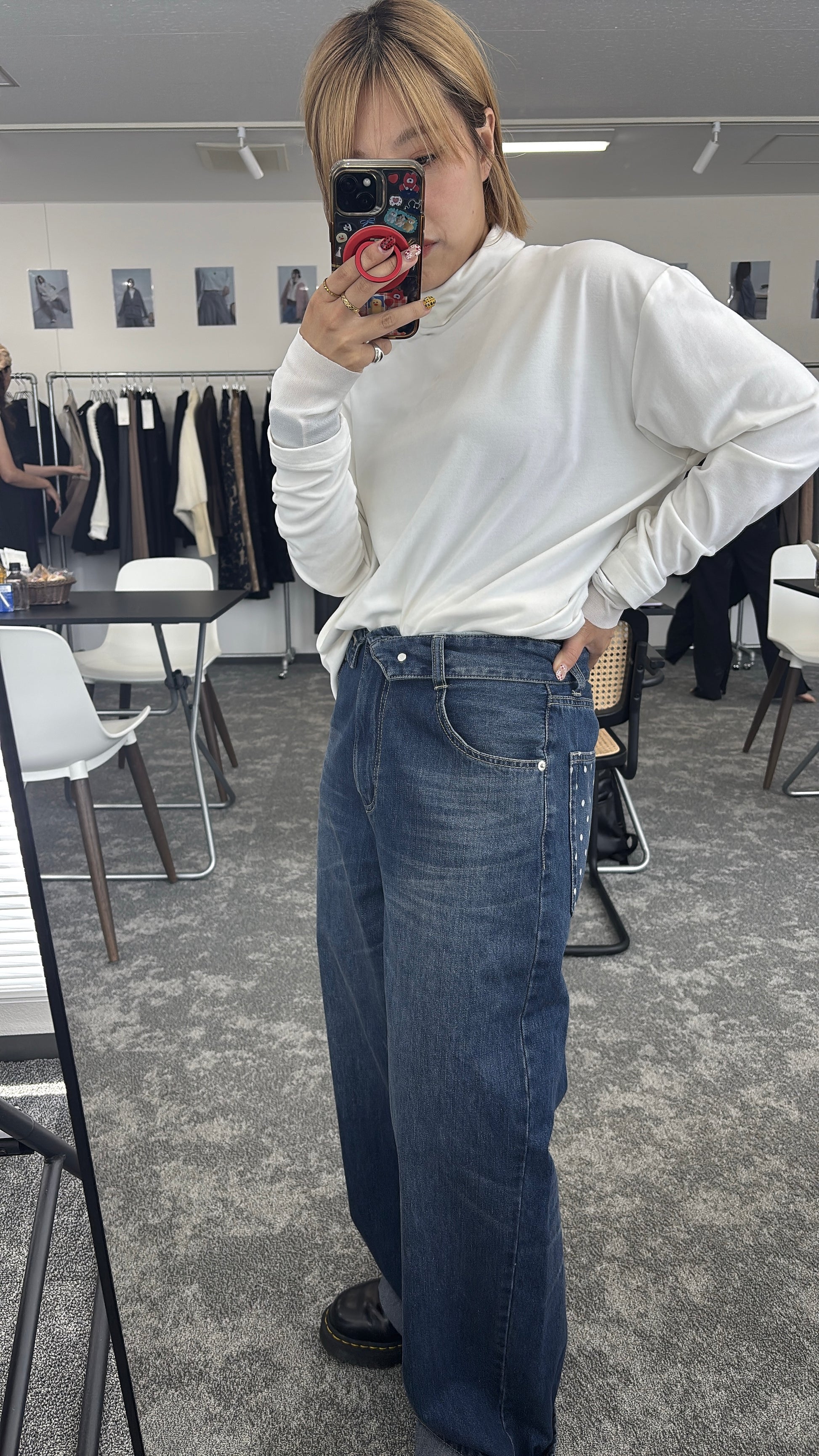 【予約⚡︎販売】ロールウエストワイドデニム／607534／CYAN tokyo／2026 AW#2