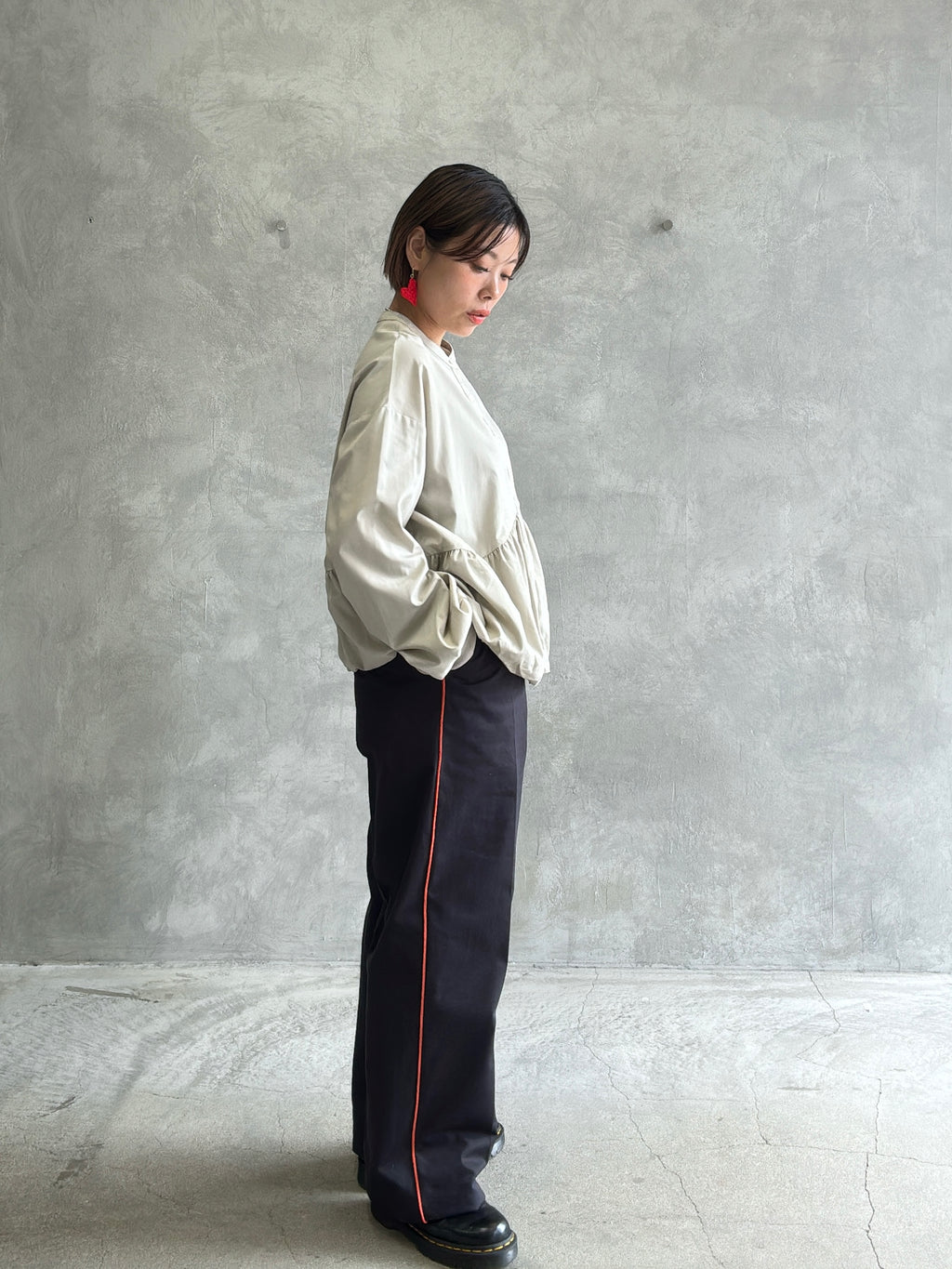 ギャザーバルーンシャツ／604489／CYAN tokyo／2026 AW#1