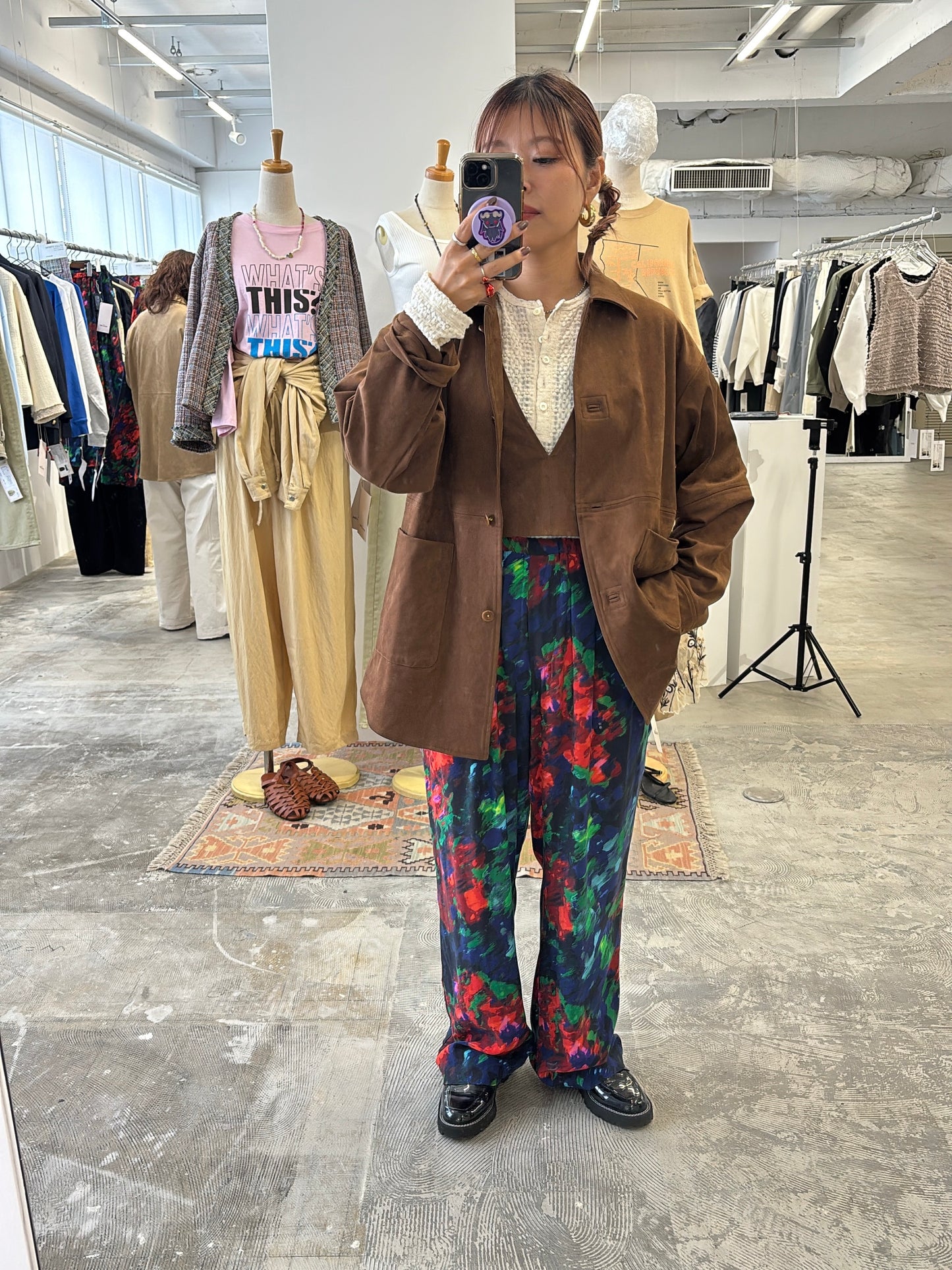 受付終了【予約販売】プリントイージーパンツ／8613504／LE MÉLANGE