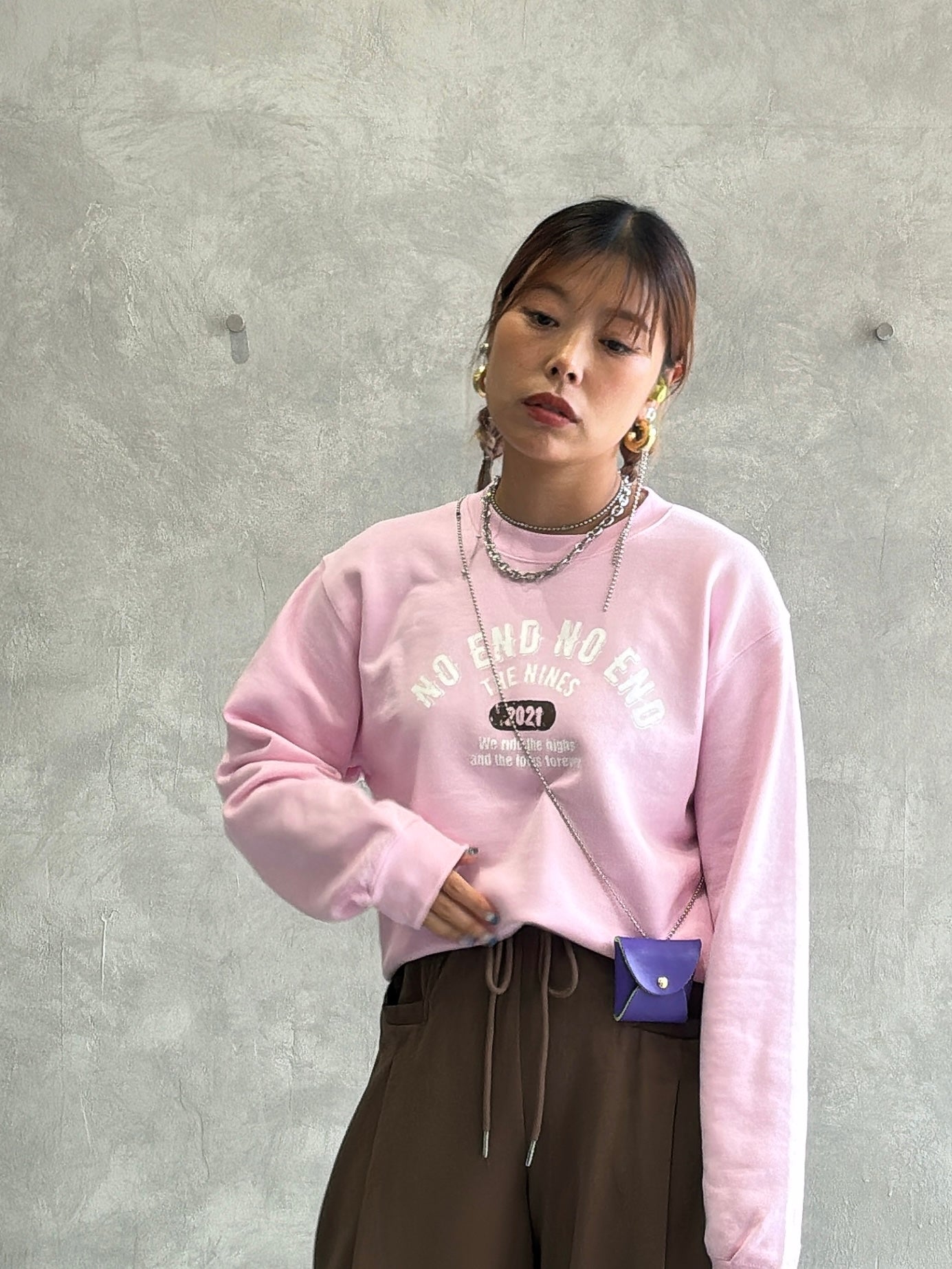 受付終了【予約販売】カレッジデザインスウェット／the Nines