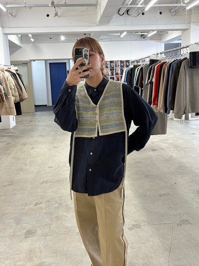 受付終了【予約⚡︎販売】ジャガードVネックベスト／#8642701／LE MÉLANGE／2026 AW #1