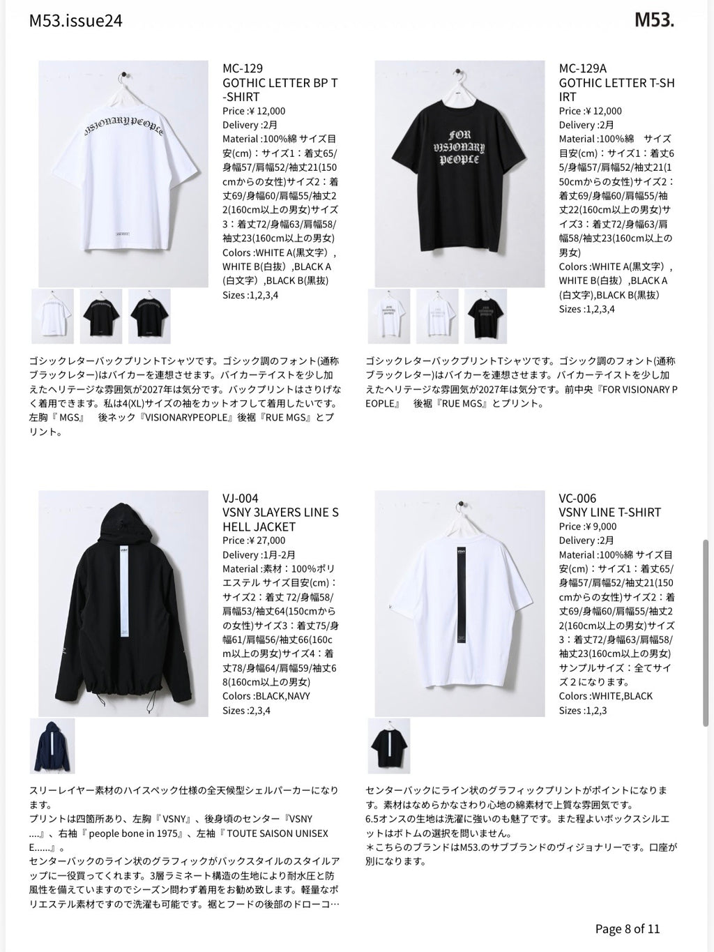 【予約販売】M53. ルック＆データ