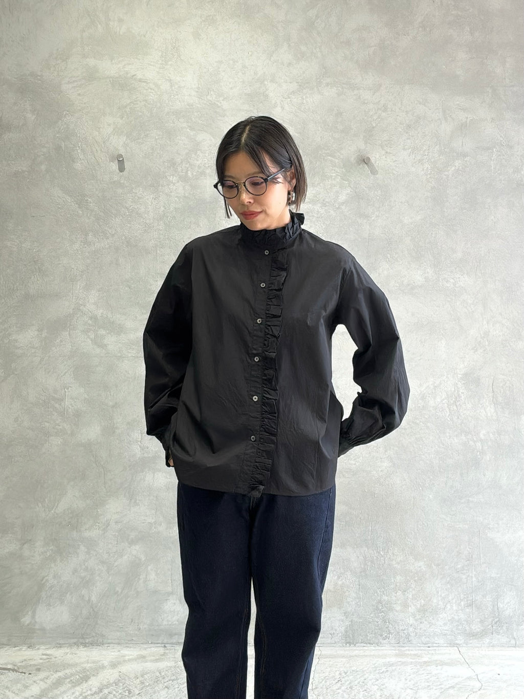 【予約販売】フリルシャツ／le vent souffle