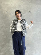 ハート柄パディングベスト／MG JK-26086-A／MARGAUX VINTAGE／2026 AW＃1
