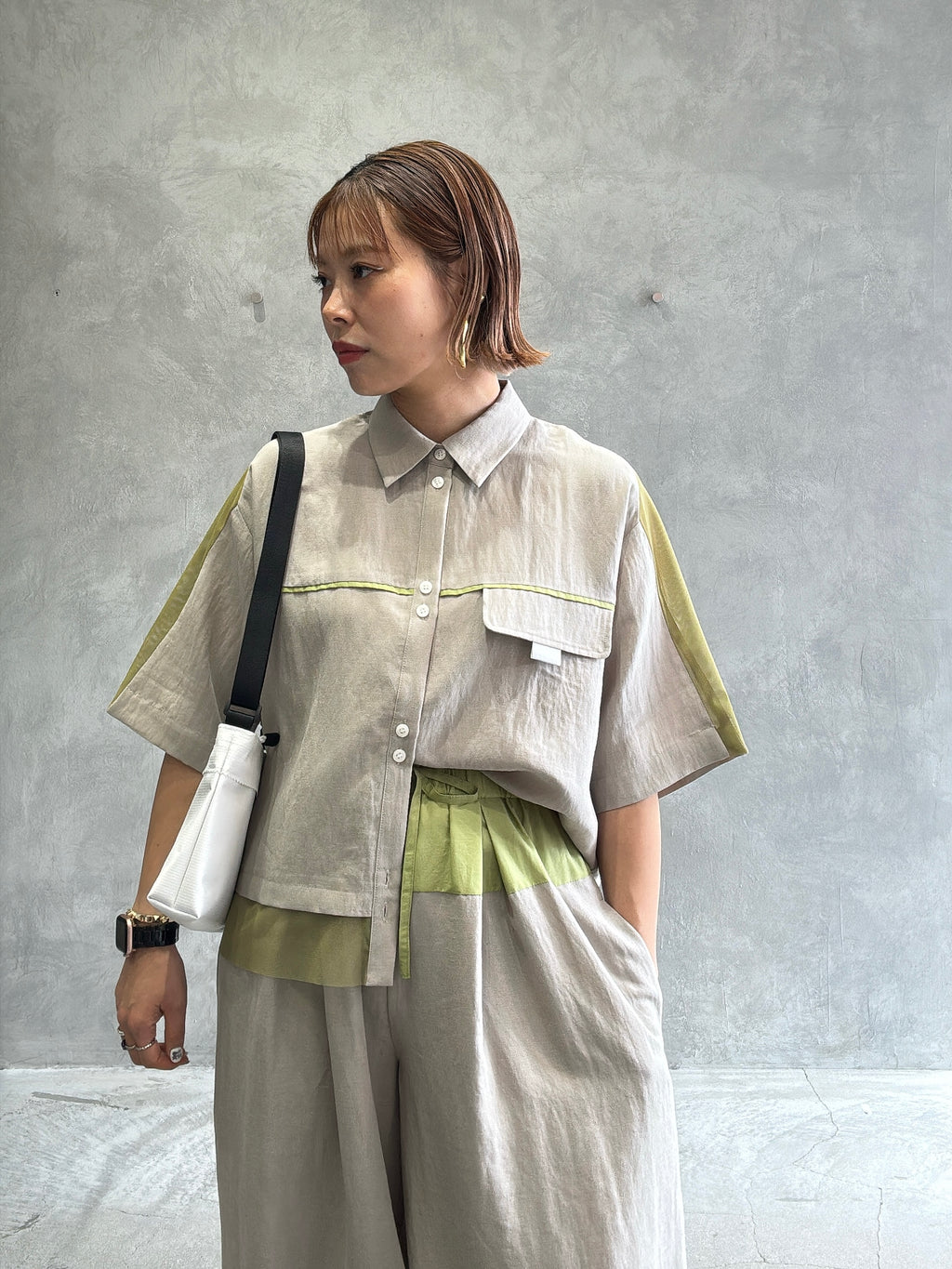 メッシュドッキングブラウス／MARECHAL TERRE