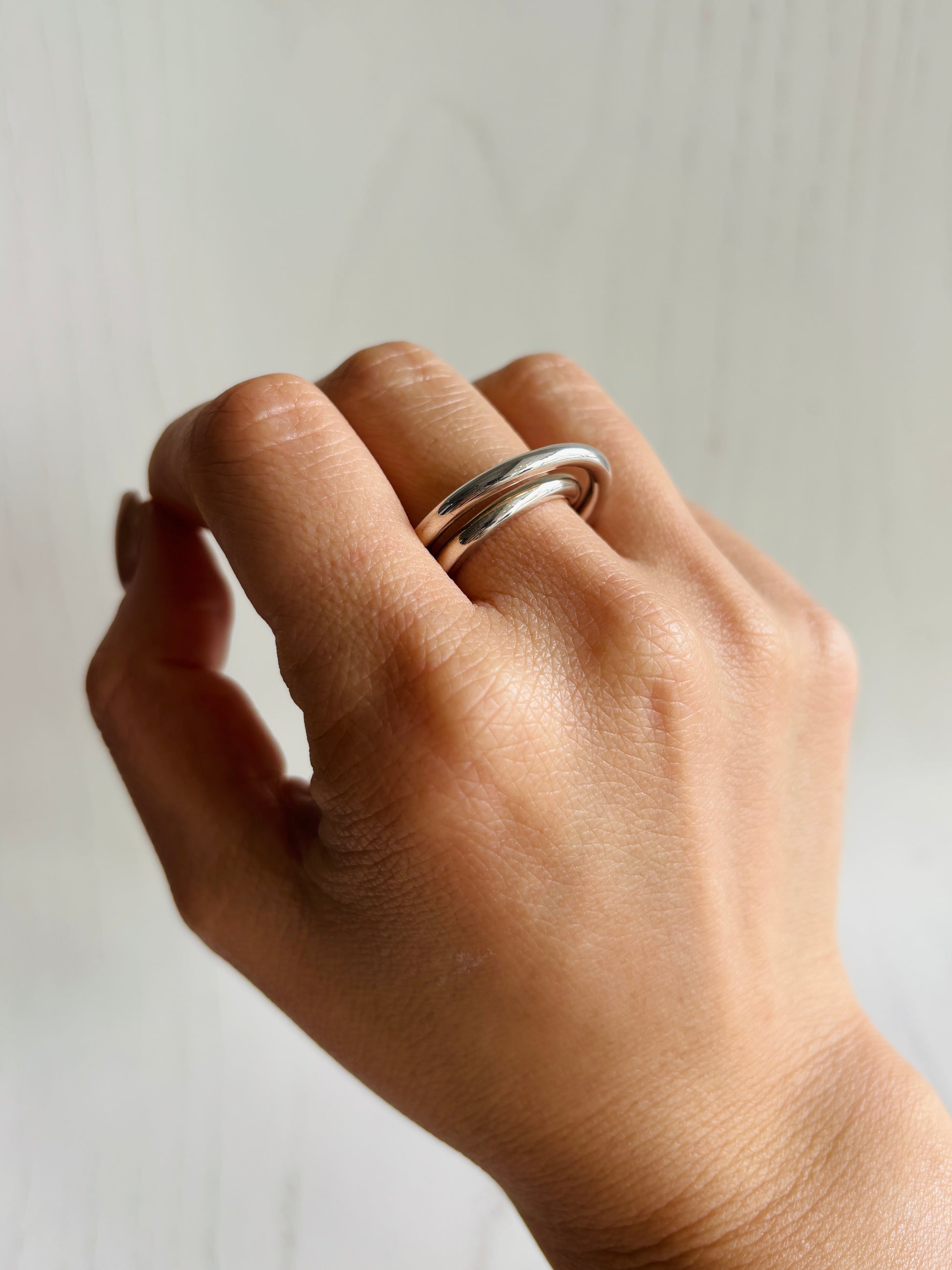 ダブルリング　＃11号／silver925