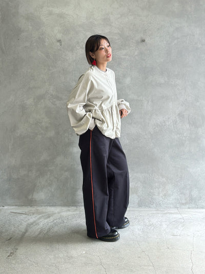 ラインコットンツイルパンツ／#8643503／LE MÉLANGE／2026 AW #1
