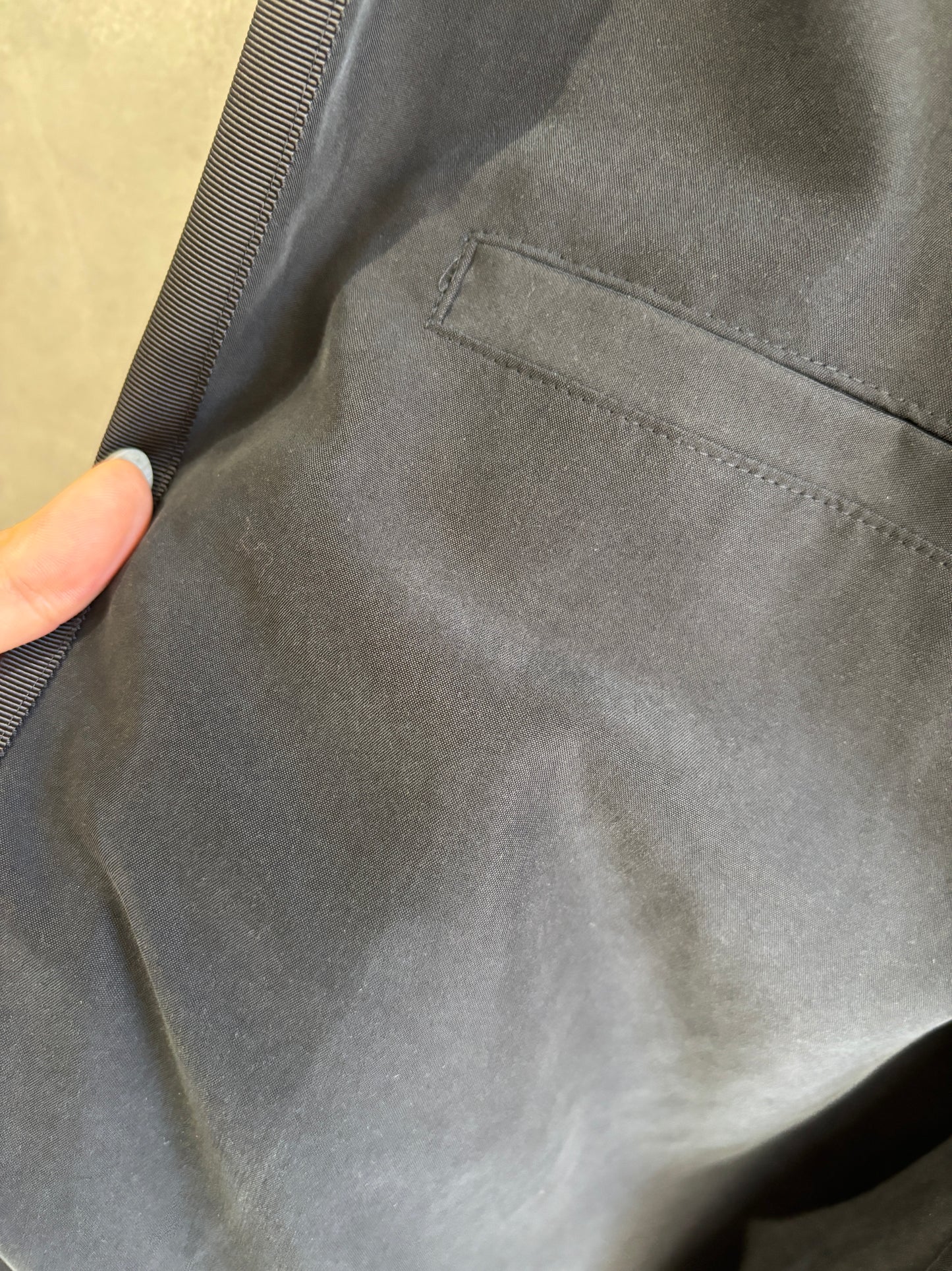 ピーチポプリンサイドテープワイドパンツ／trois