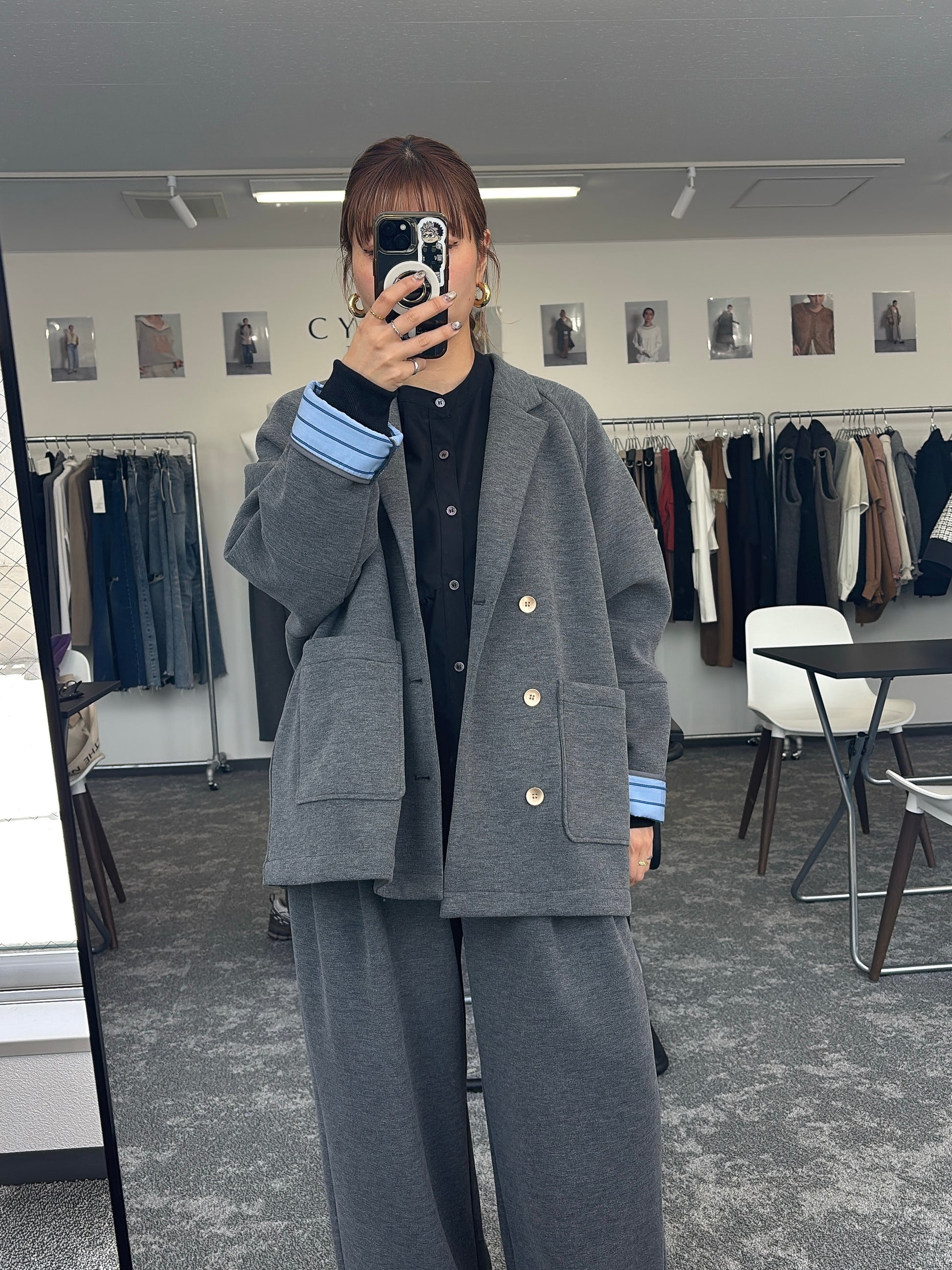 【予約⚡︎販売】マイクロフリースWジャケット／604513／CYAN tokyo／2026 AW#1