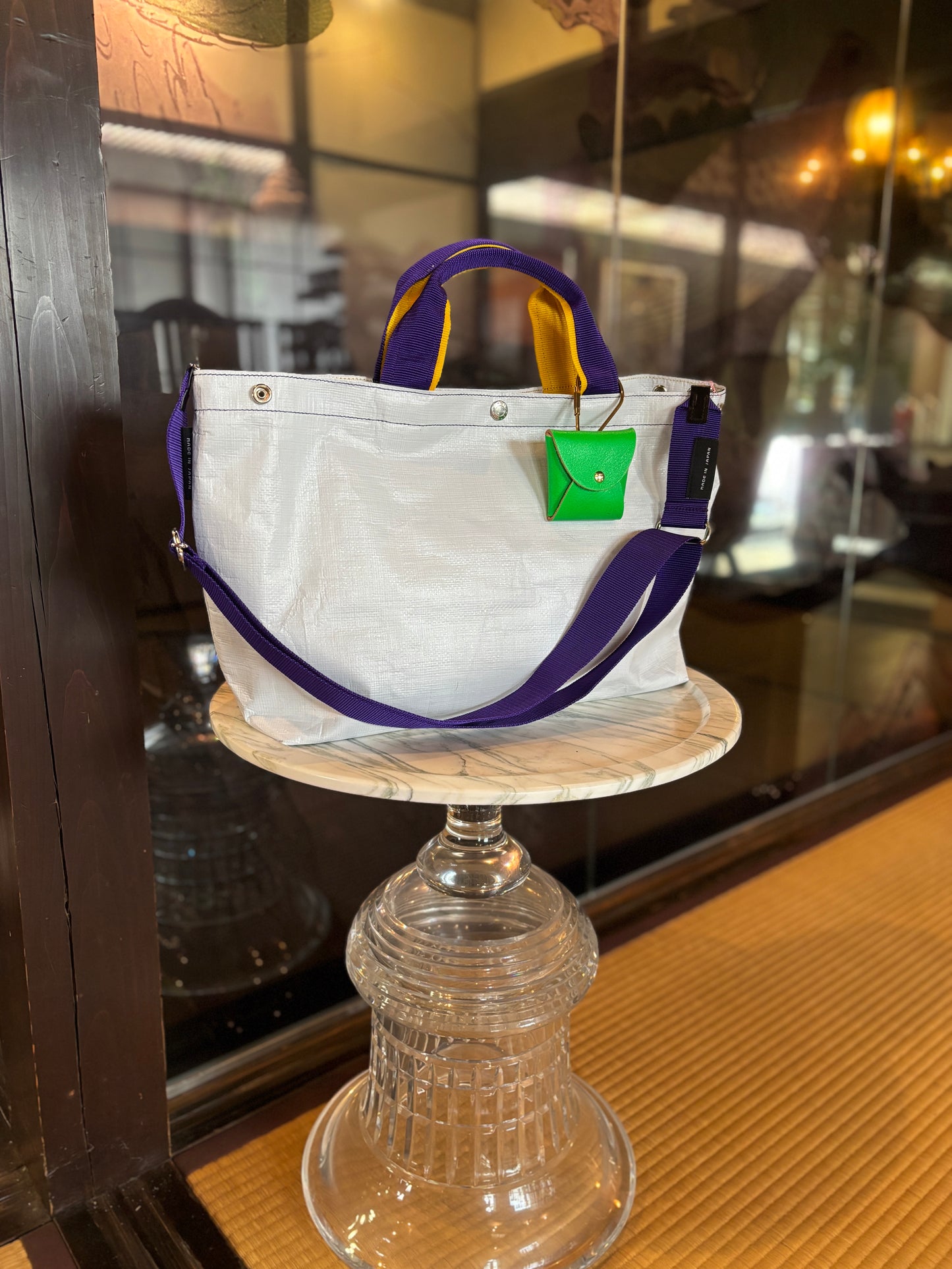 【予約販売】パープル×イエロー（本体：ホワイト）／FACTORY OMOTO／BASIC TOTE