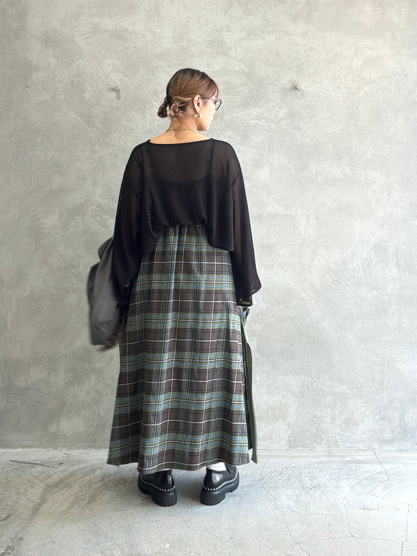 メッシュフレアプルオーバー／Anna Kerry