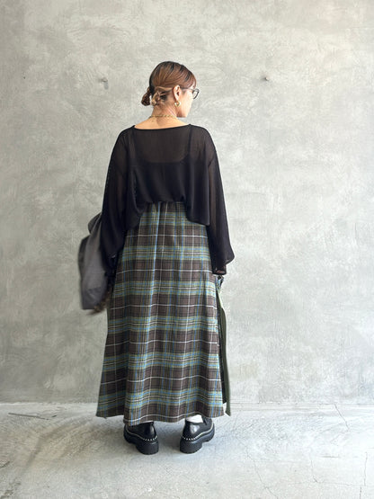 メッシュフレアプルオーバー／Anna Kerry