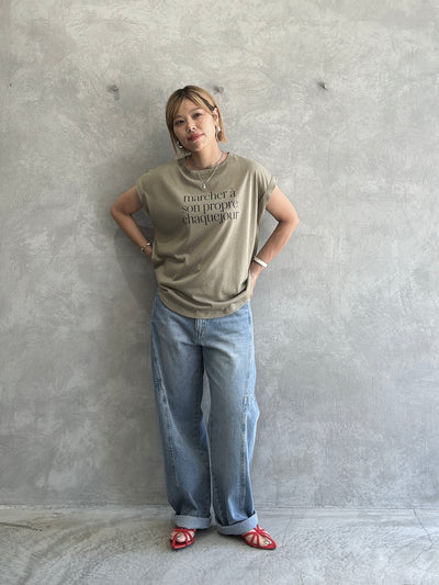 受付終了【予約販売】marcher シアー天竺ソフトフレンチTシャツ／ING