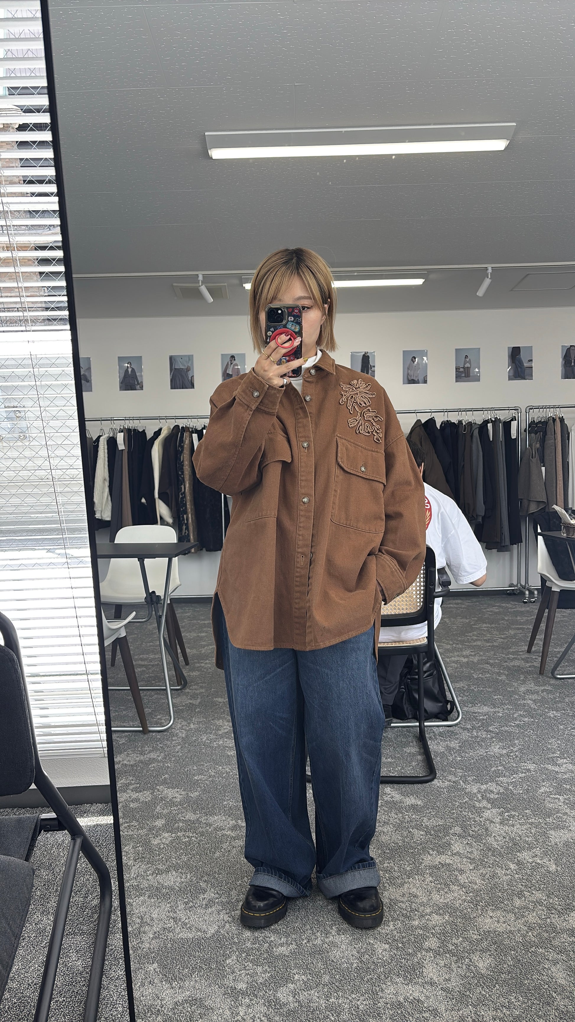 【予約⚡︎販売】刺繍オーバーシャツブルゾン／607532／CYAN tokyo／2026 AW#2