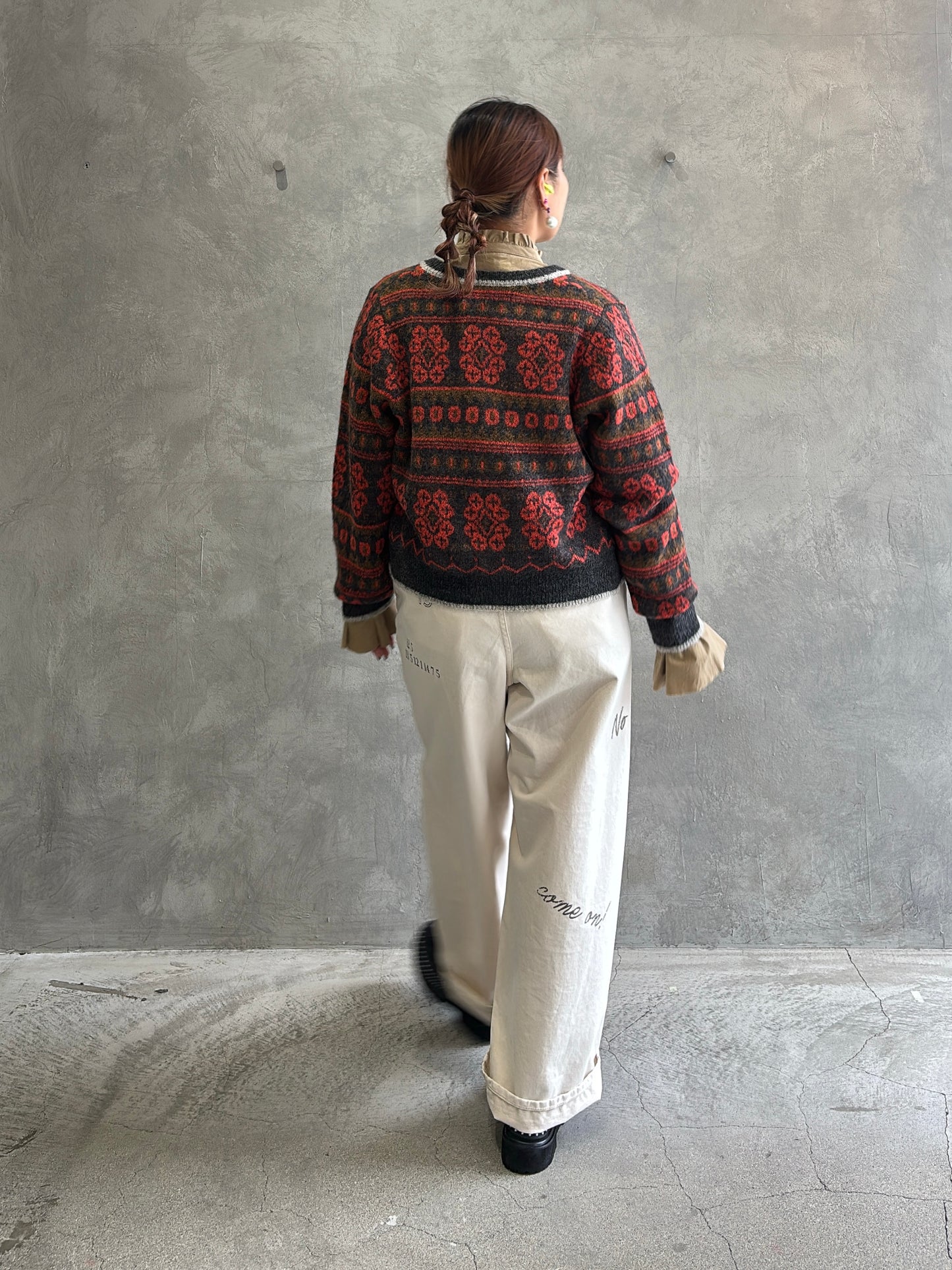 ジャガードカーディガン／LE MÉLANGE