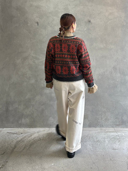 ジャガードカーディガン／LE MÉLANGE