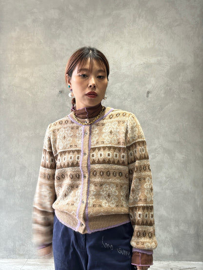 ジャガードカーディガン／LE MÉLANGE