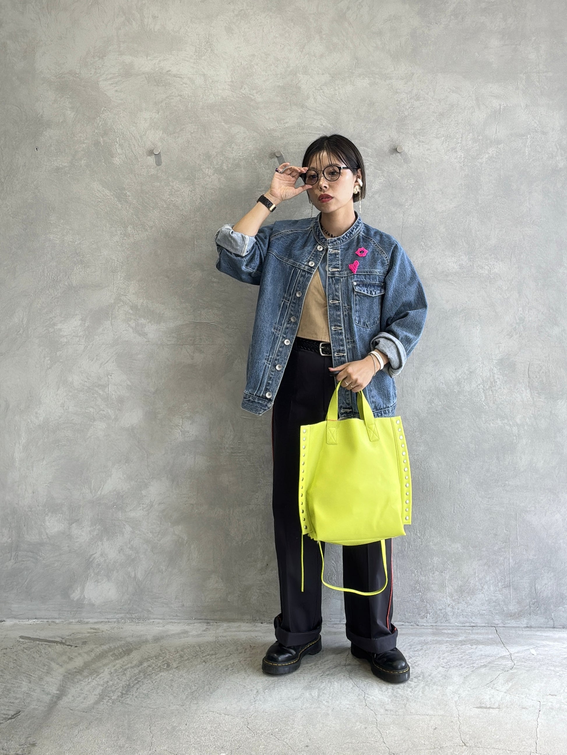 【予約販売】リベット2wayトートバッグ／cheek