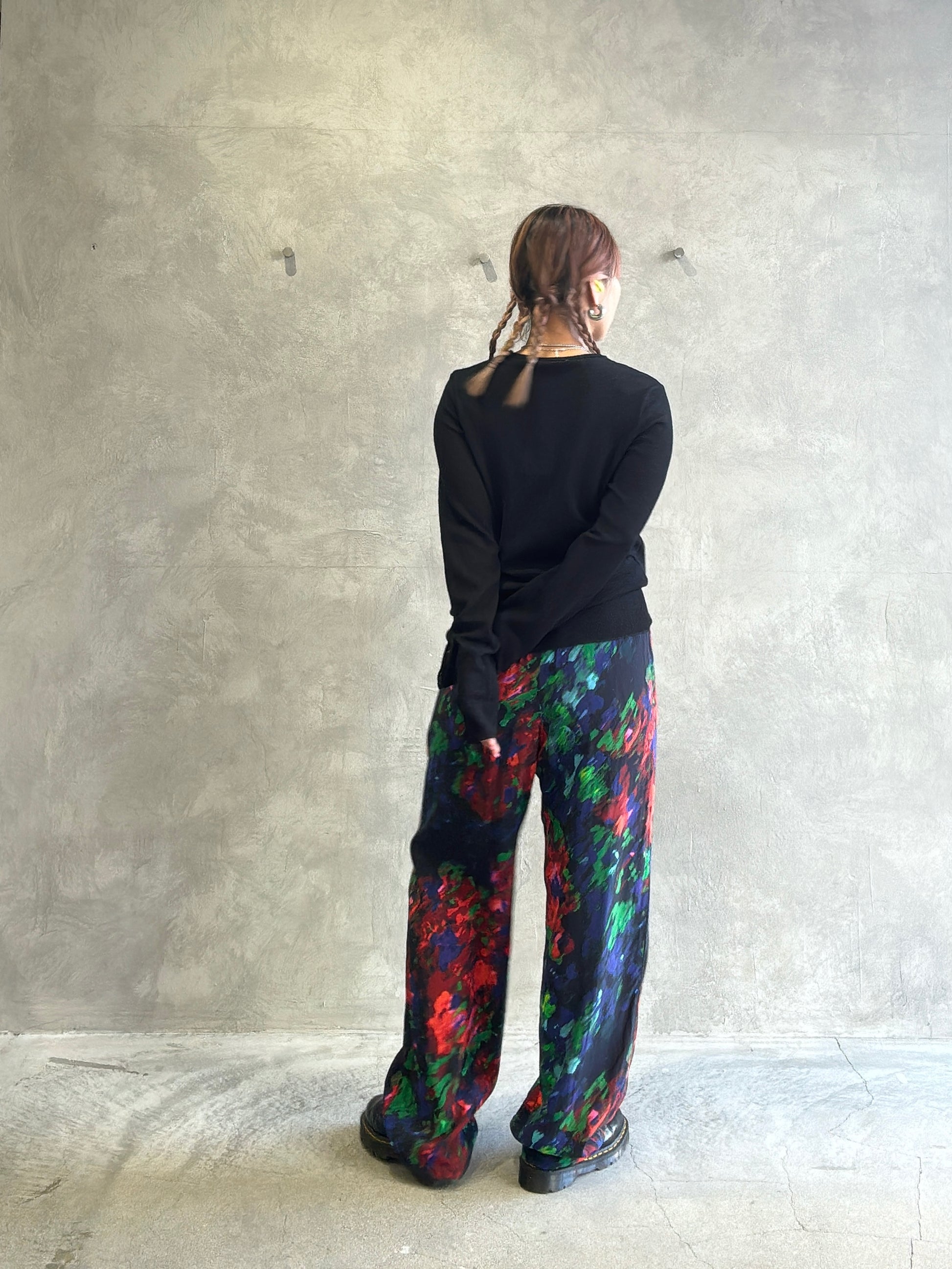 プリントイージーパンツ／8613504／LE MÉLANGE