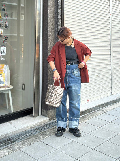 リラックスシルエットジャケット／LHELBIE