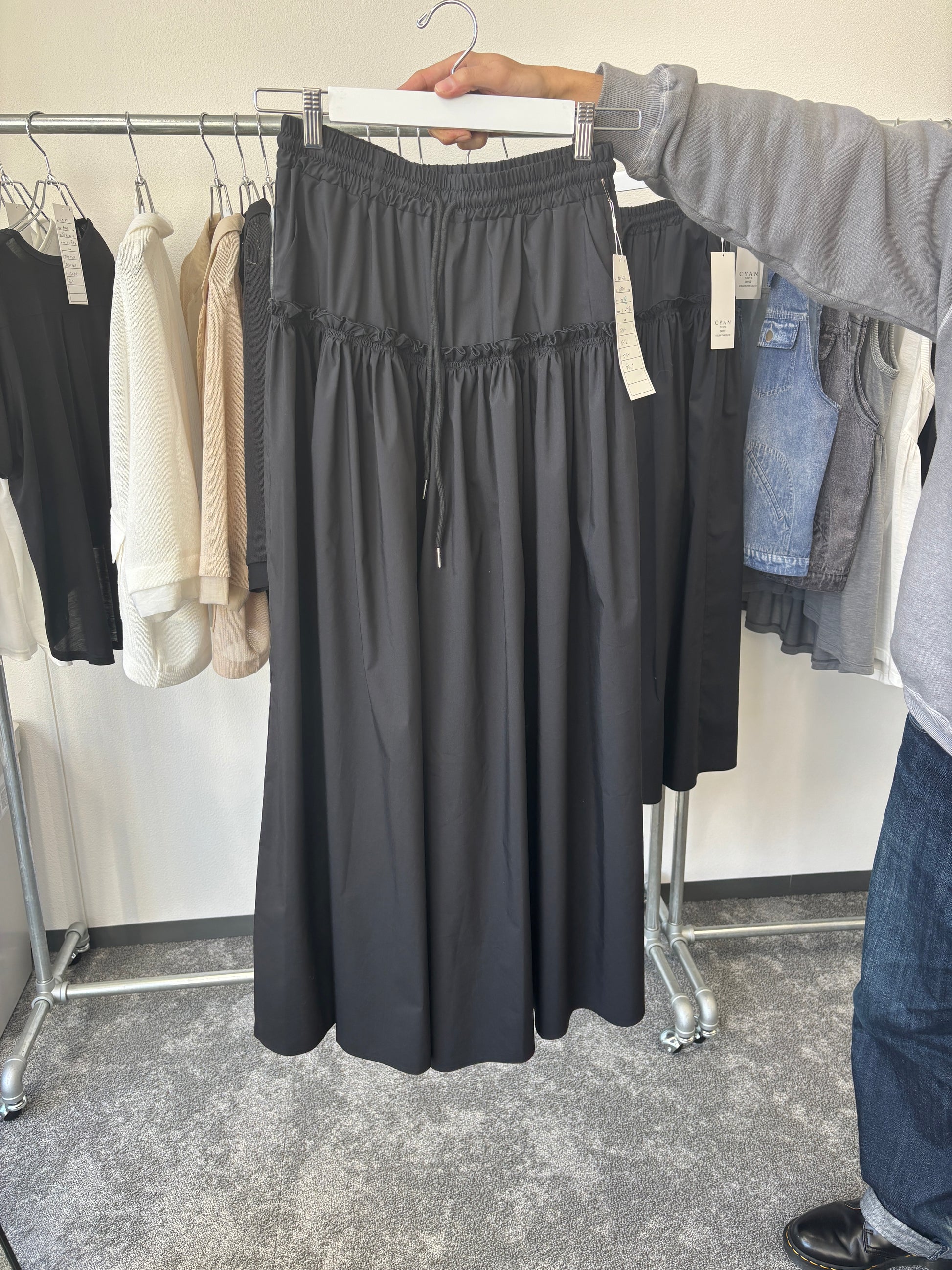 【予約販売】フリルギャザーバギーパンツ／601456／CYAN tokyo／2026 SS#2