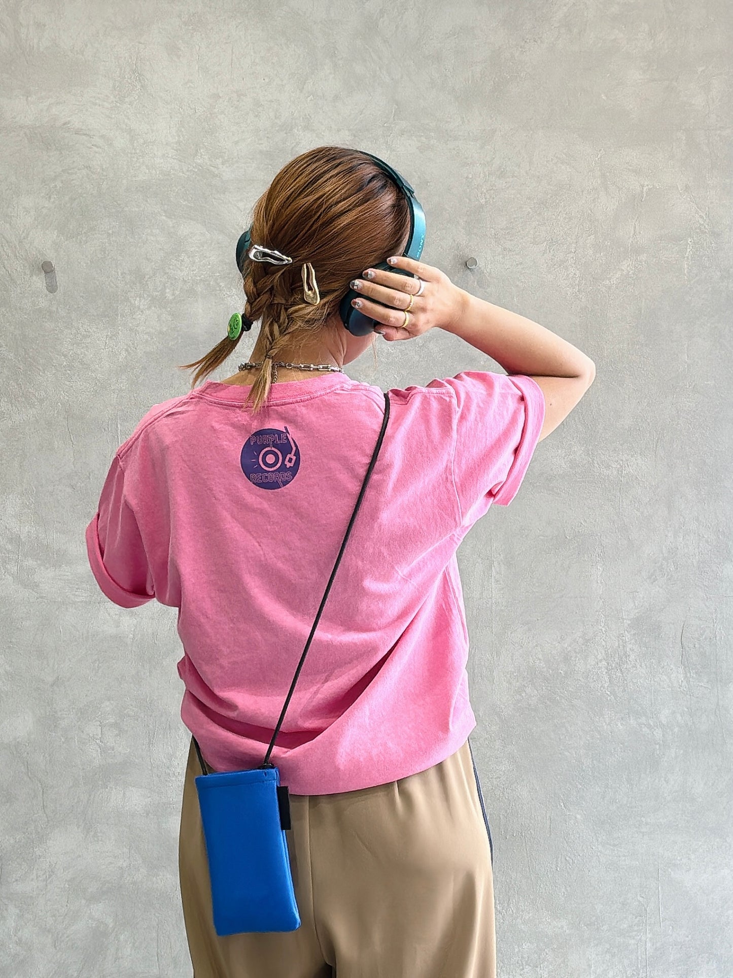 【受付終了】PURPLE RECORSピグメントTシャツ／No.9-the Nines-