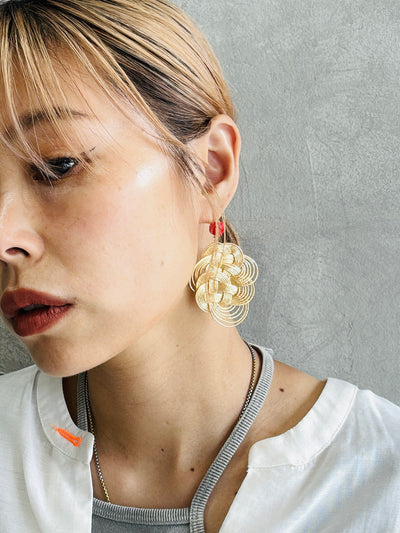 結び屋虹園×No.9コラボ限定仕様／3・6・９の揺れるピアス（ピアス・イヤリング）