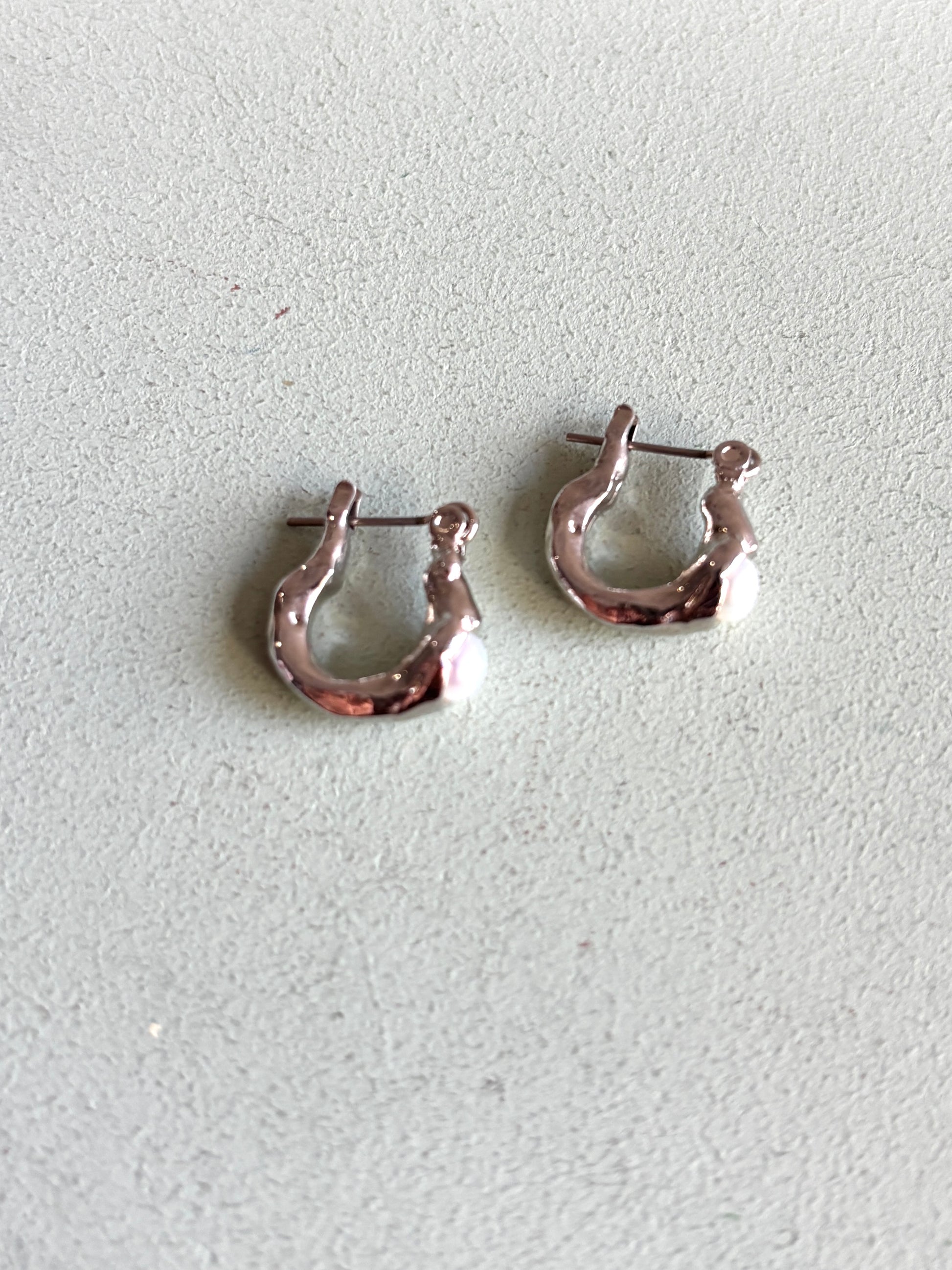 【予約販売】ニュアンスメタルパールピアス