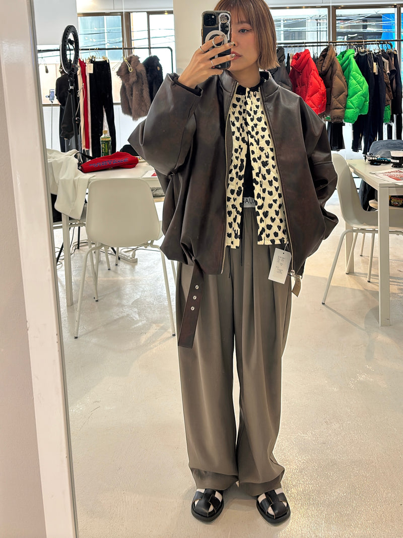 受付終了【予約⚡︎販売】ロゴウエストタックパンツ／MG PT-26089-A／MARGAUX VINTAGE／2026 AW＃1
