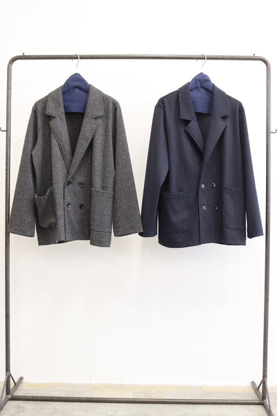 受付終了【予約⚡︎販売】ニードルパンチジャケット（ストライプ／ヘリンボーン）／#8641801／LE MÉLANGE／2026 AW #1