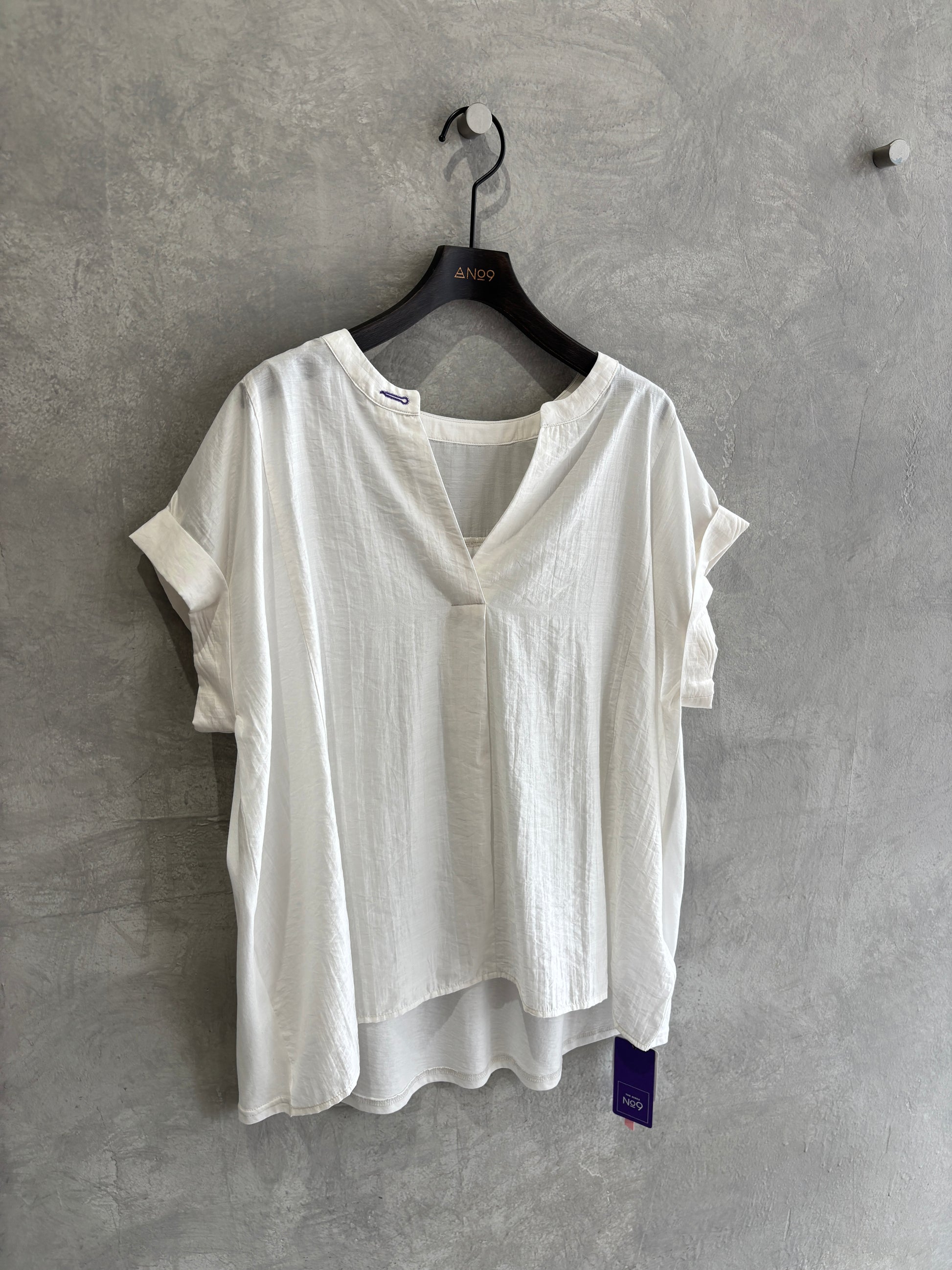 ミニエペ⚡︎シアースキッパー半袖カットソー／No.9-the Nines-