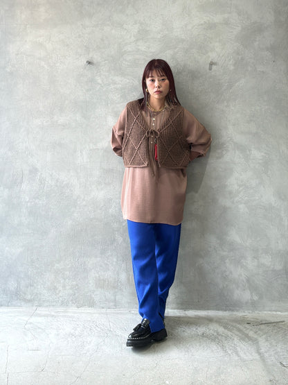 ケーブルラインニットジョガーパンツ／CYAN tokyo