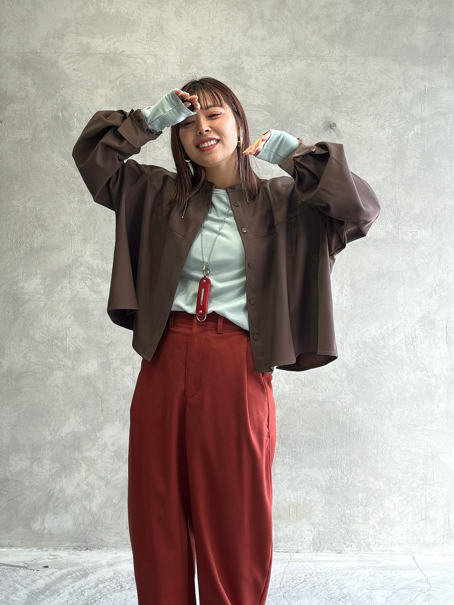 あったか無地ロングスリーブトップス／ANNA  KERRY