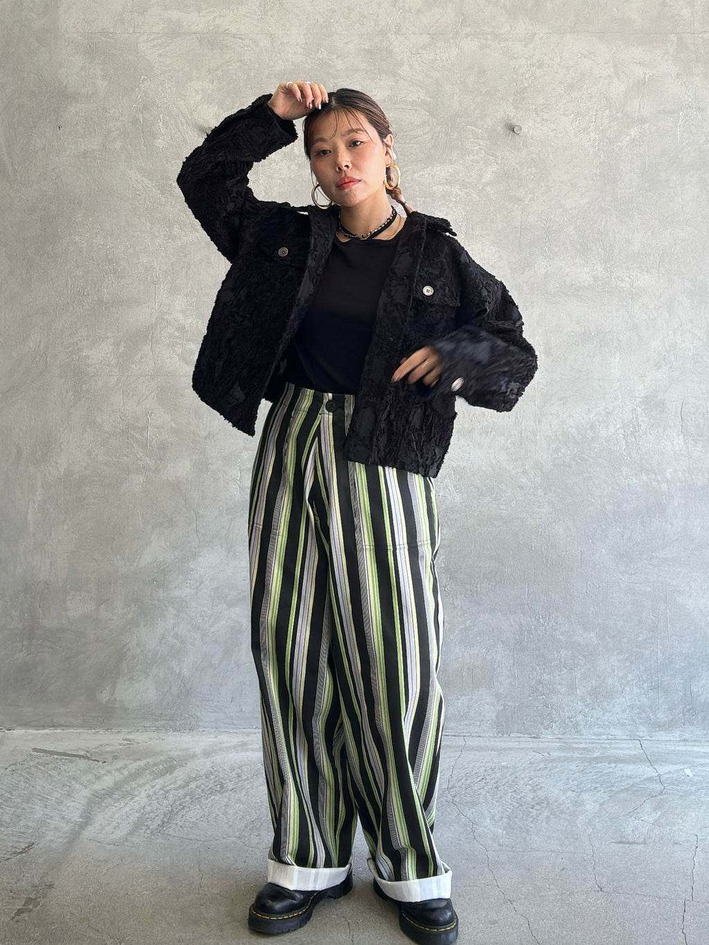 マルチストライプパンツ／PT-26047-S／MARGAUX VINTAGE／