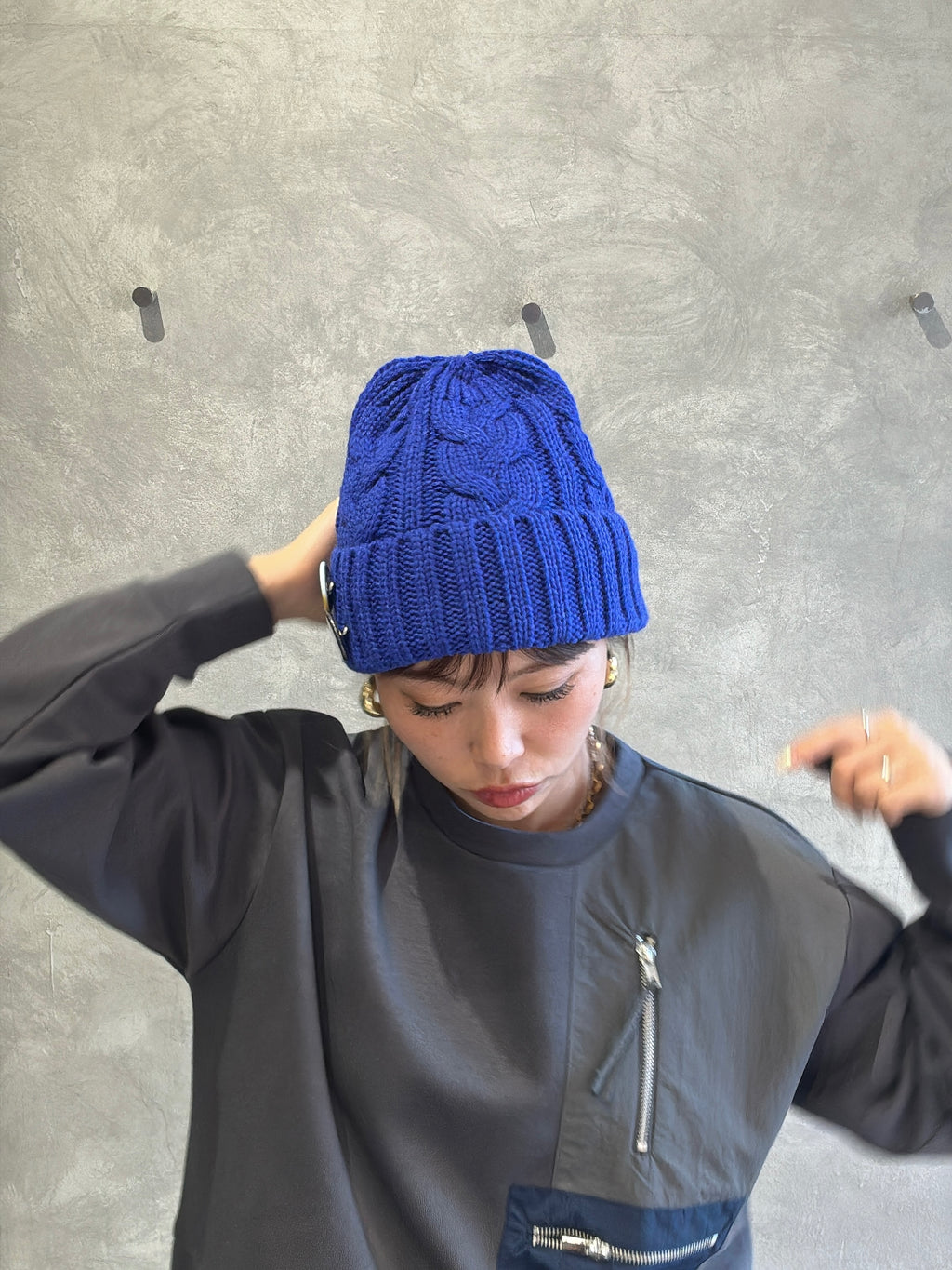 ゆるフィットニットキャップ