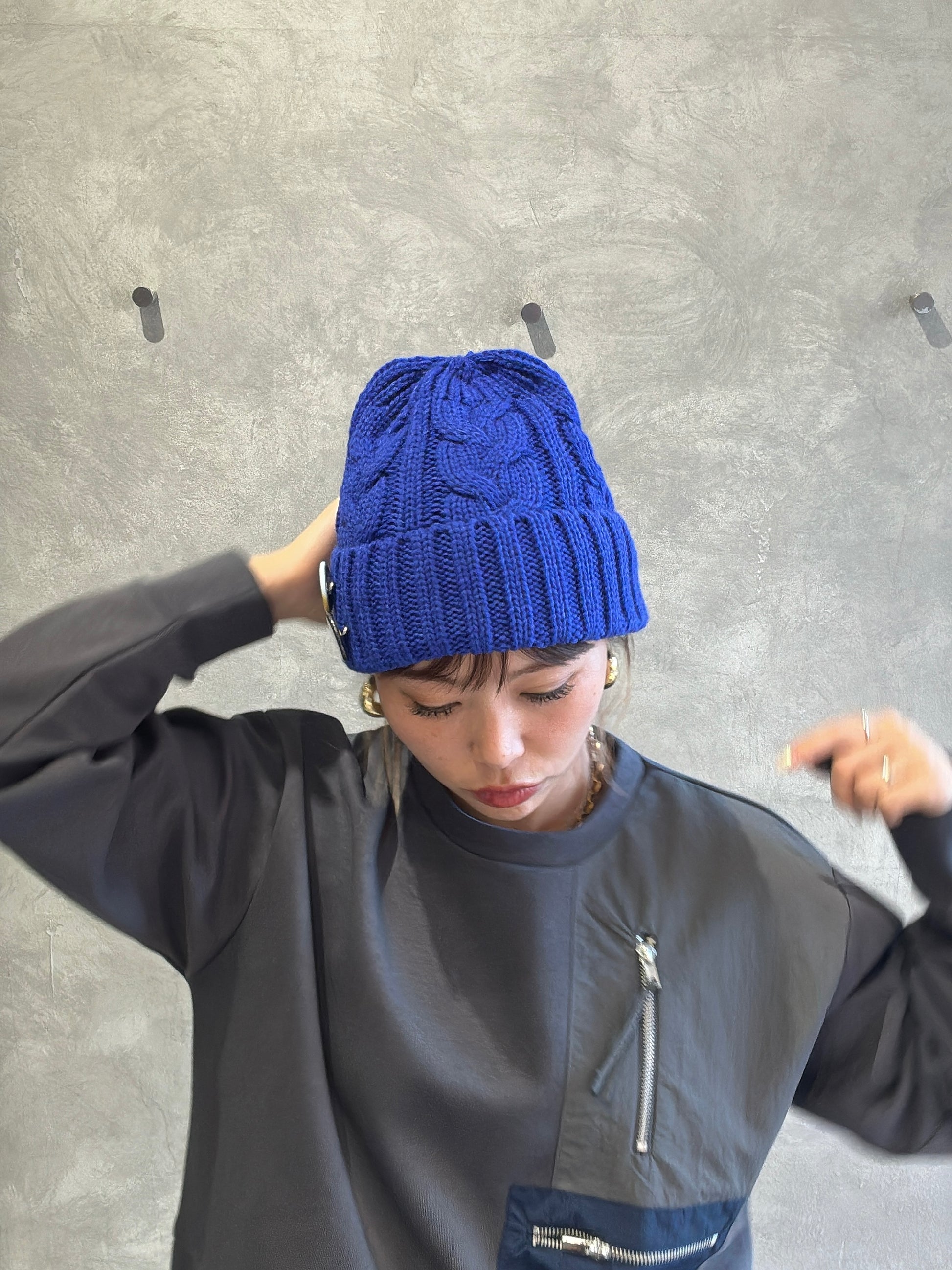 ゆるフィットニットキャップ