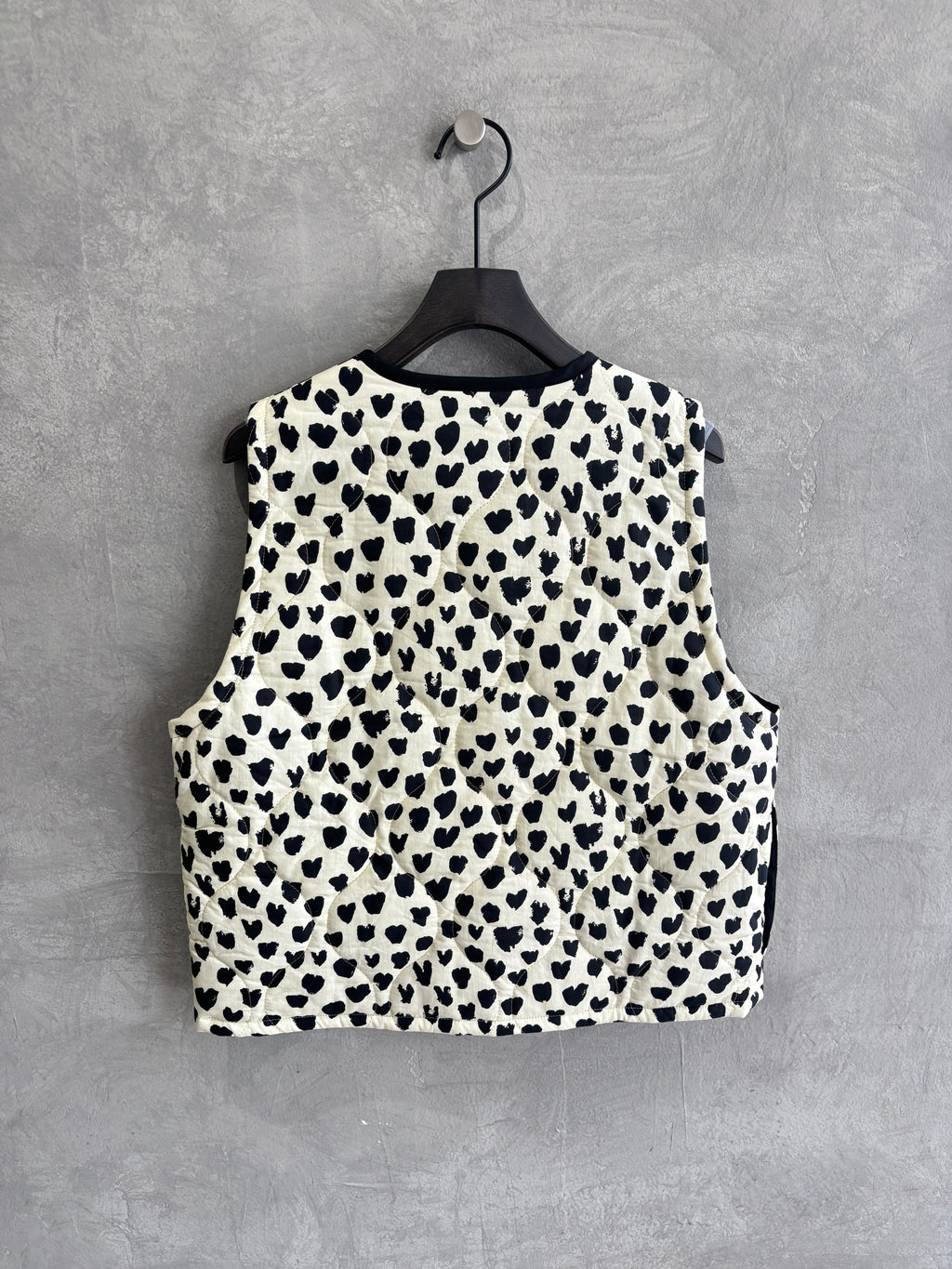 ハート柄パディングベスト／MG JK-26086-A／MARGAUX VINTAGE／2026 AW＃1